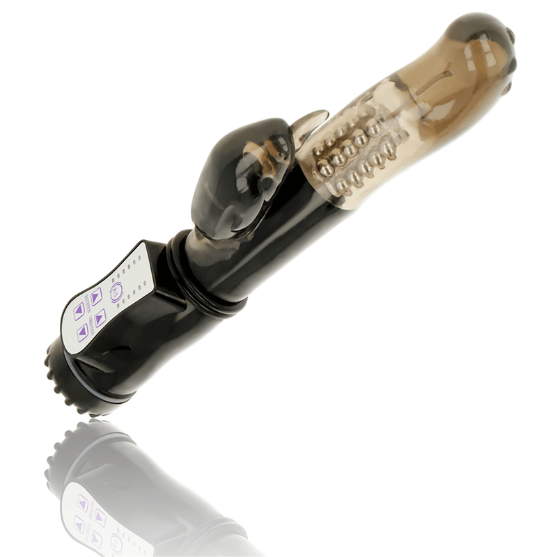 Vibrator Rotator mit Delfin-Klitoris-Stimulator Türkis 10 x 3 cm – Ansicht 2