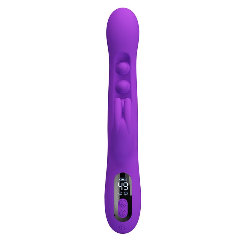 Vibrator Sabien Rabbit mit Klopf-Stimulation und LED Lila – Ansicht 7