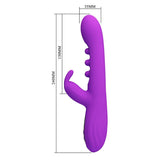 Vibrator Sabien Rabbit mit Klopf-Stimulation und LED Lila – Ansicht 8