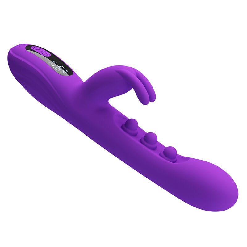 Vibrator Sabien Rabbit mit Klopf-Stimulation und LED Lila – Ansicht 4