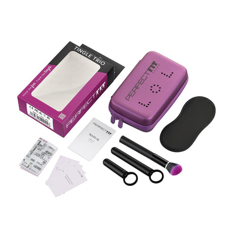 Vibrator-Set PerfectFitBrand Tingle Trio dreiteilig Schwarz und Violett 17,6 x 1,9 cm – Ansicht 4