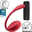 Shiny Petal G-Punkt-Vibrator mit App-Steuerung Rot