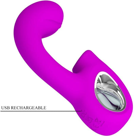 Vibrator Sibel Sibel g-Spot + Klitoris-Stimulator 10 Vibrationen Lila