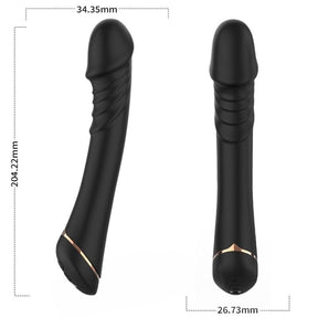 Vibrator Silikon Schwarz