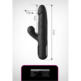 Vibrator Sonix Rabbit Silikon mit Stoßfunktion Schwarz – Ansicht 6