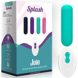 Vibrator Splash Joie Bullet Silikon Fernbedienung 10 Vibrationen Grün 75 x 19 cm