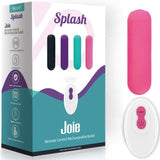 Vibrator Splash Joie Bullet Silikon Fernbedienung 10 Vibrationen Rosa 75 x 19 cm