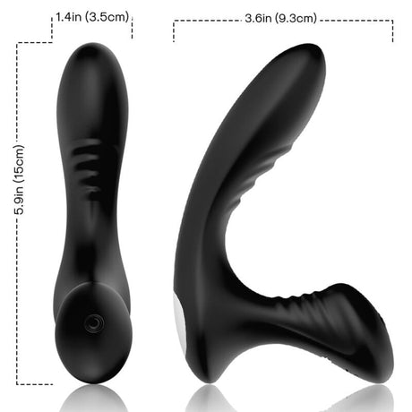 Vibrator Storm Anal Prostata & Stecker Fernbedienung Schwarz