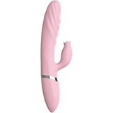 Vibrator & Stoßung mit Rosa Wärmeeffekt -Zunge