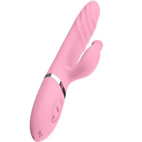 Vibrator & Stoßung mit Rosa Wärmeeffekt -Zunge