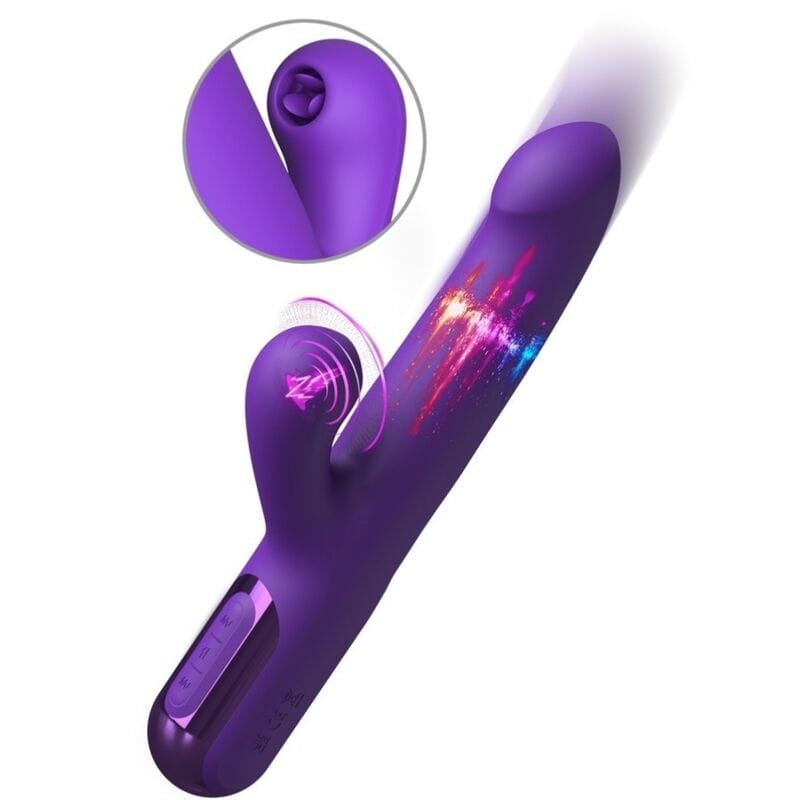 Vibrator Super Sonix Thruster Rabbit mit Stoßfunktion Lila – Ansicht 2
