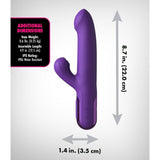 Vibrator Super Sonix Thruster Rabbit mit Stoßfunktion Lila – Ansicht 6
