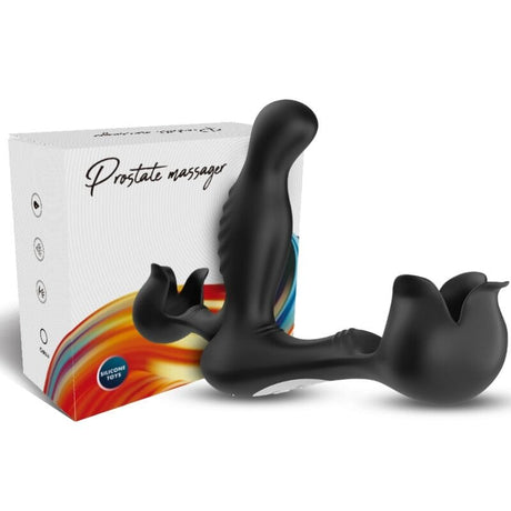 Vibrator Surround Anal & Stimulator Hoden Fernbedienung Schwarz