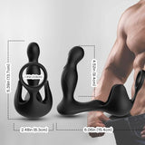 Vibrator Surround Anal & Stimulator Hoden & Ring Fernbedienung Schwarz