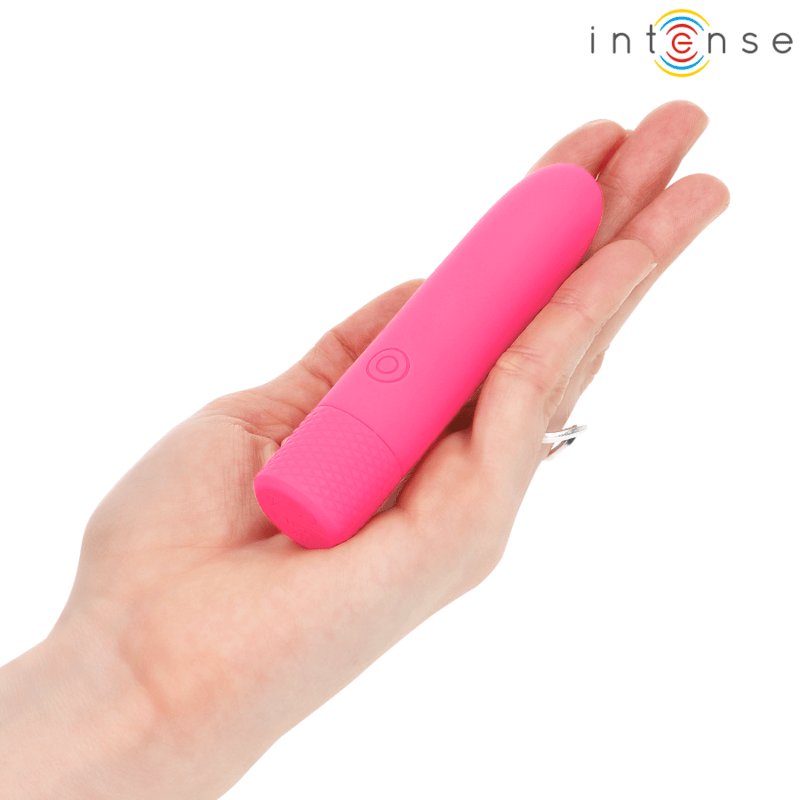 Vibrator Symone USB wiederaufladbarer vibrierender Bullet 8 Vibrationen Rosa 10 x 2,2 cm – Ansicht 6