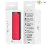 Vibrator Symone USB wiederaufladbarer vibrierender Bullet 8 Vibrationen Rot 10 x 2,2 cm – Ansicht 7