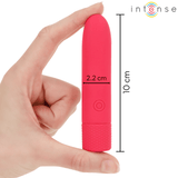 Vibrator Symone USB wiederaufladbarer vibrierender Bullet 8 Vibrationen Rot 10 x 2,2 cm – Ansicht 4