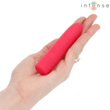 Vibrator Symone USB wiederaufladbarer vibrierender Bullet 8 Vibrationen Rot 10 x 2,2 cm – Ansicht 6