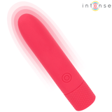 Vibrator Symone USB wiederaufladbarer vibrierender Bullet 8 Vibrationen Rot 10 x 2,2 cm – Ansicht 2