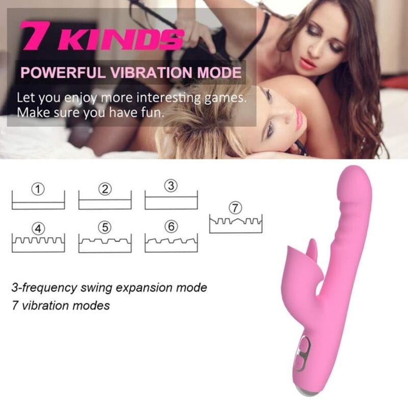 Vibrator T-May Rabbit mit Stoßfunktion und oszillierender Bewegung – Ansicht 11