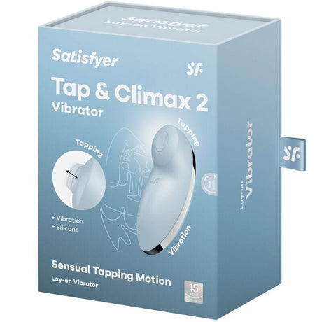 Vibrator Tap & Climax 2 & Stimulator Blau