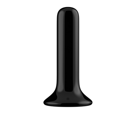 Vibrator Thumby Glas glatt mit Saugfuß Schwarz 9,3 x Ø 2,7 cm – Ansicht 5