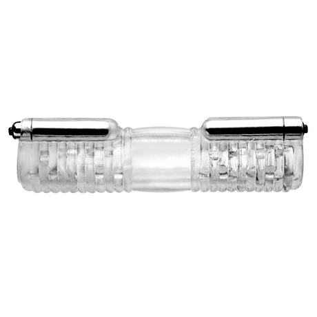 Vibrator Tom of Finland Head to Head Hülle mit zwei Kapseln Transparent 26,7 x Ø 3,8 cm – Ansicht 3