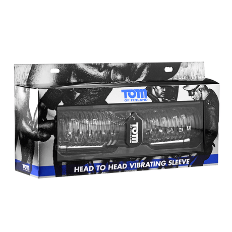 Vibrator Tom of Finland Head to Head Hülle mit zwei Kapseln Transparent 26,7 x Ø 3,8 cm – Ansicht 2