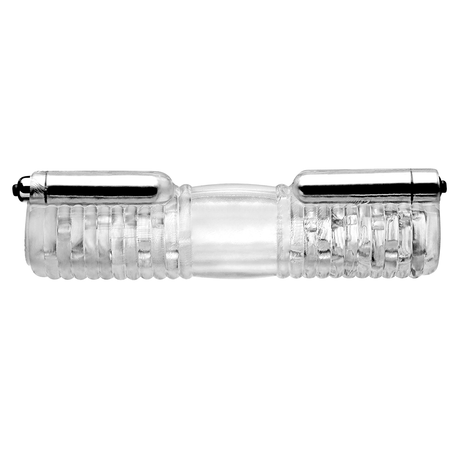 Vibrator Tom of Finland Head to Head Hülle mit zwei Kapseln Transparent 26,7 x Ø 3,8 cm