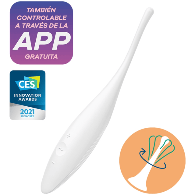 Vibrator Twirling Joy Clit Tip Weiß
