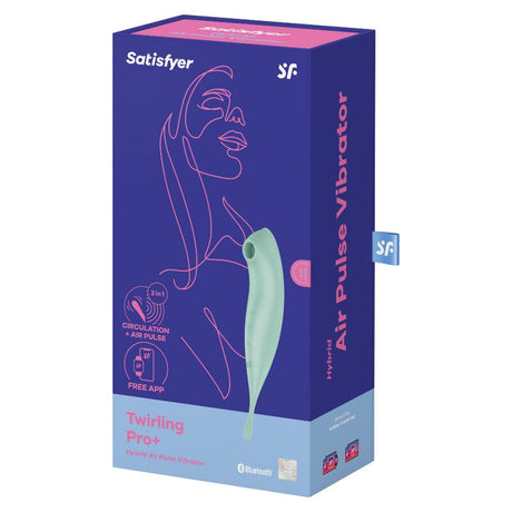 Vibrator Twirling Pro+ Air Pulse Stimulator & App Grün