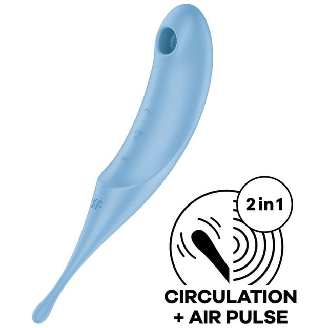Vibrator Twirling Pro Air Pulse Stimulator Blau
