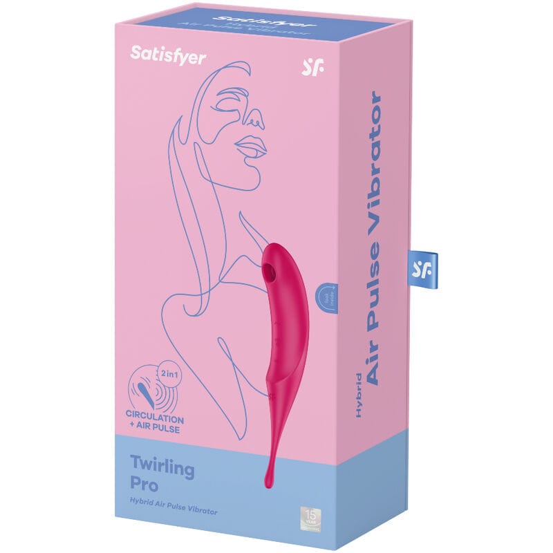 Vibrator Twirling Pro Air Pulse Stimulator Rot – Ansicht 4