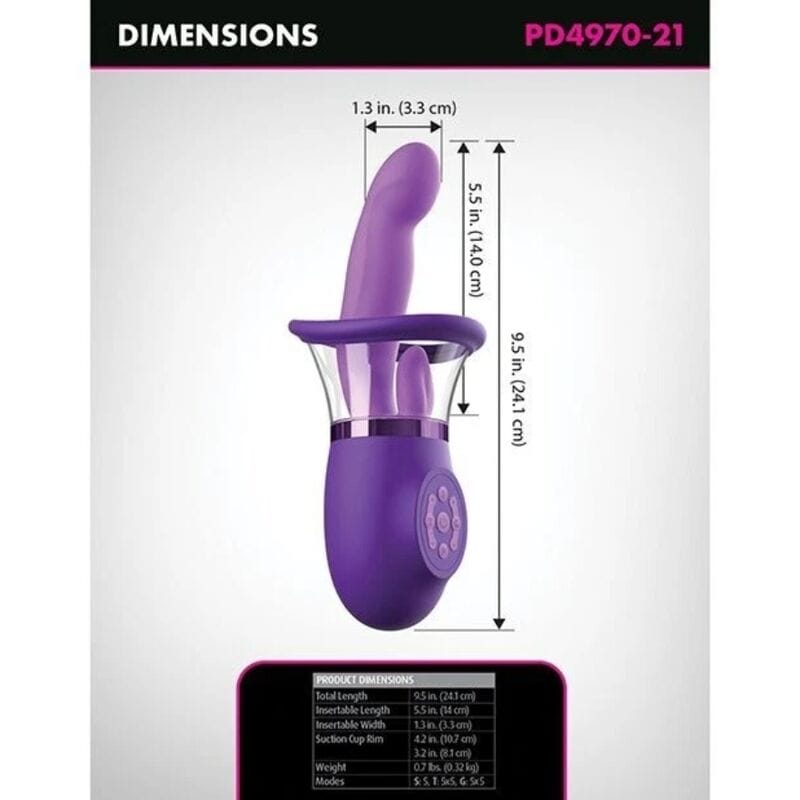 Vibrator Ultimate Pleasure Pro Plus Rabbit Lila 20,3 cm – Ansicht 4