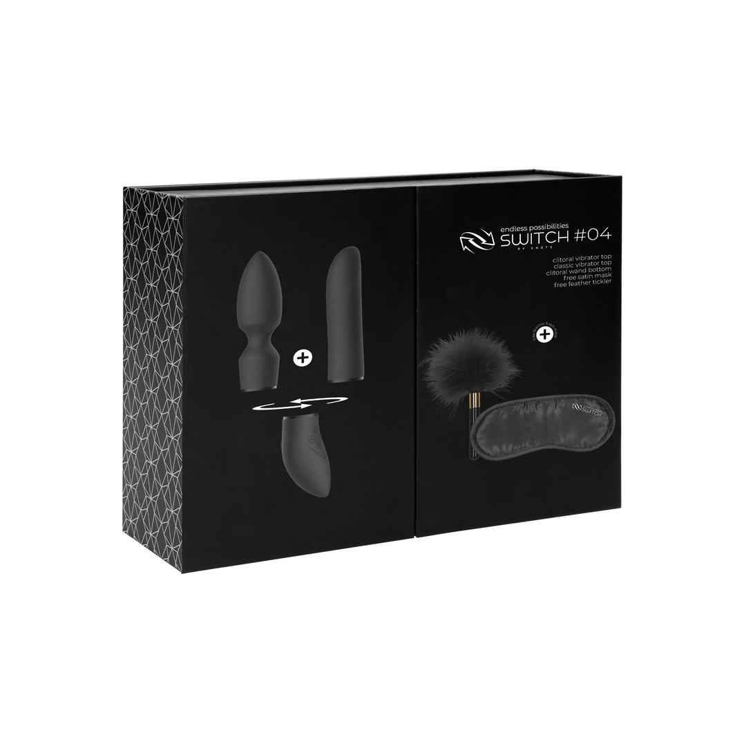 Vibrator Vergnügungsset #4 mit verschiedenen Aufsätzen