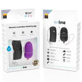 Vibrator vibrierendes Ei mit Flieder Fernbedienung 6 x 3,4 cm – Ansicht 4
