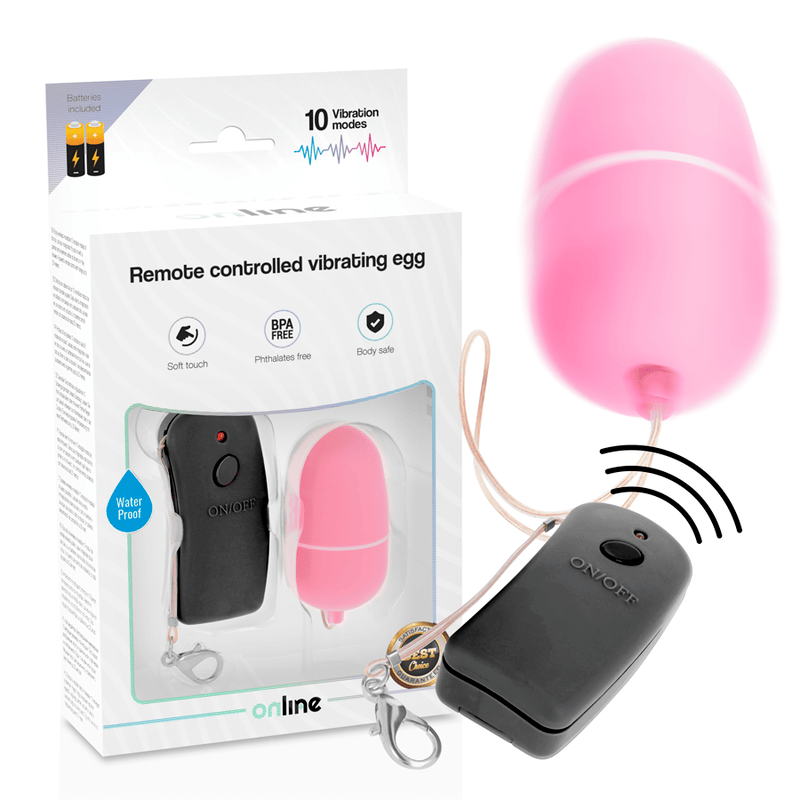 Vibrator vibrierendes Ei mit Rosa Fernbedienung 6 x 3,4 cm