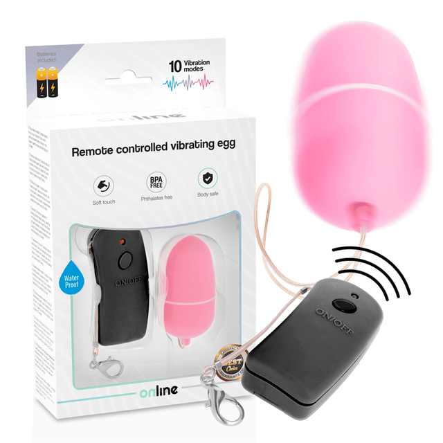 Vibrator vibrierendes Ei mit Rosa Fernbedienung 6 x 3,4 cm