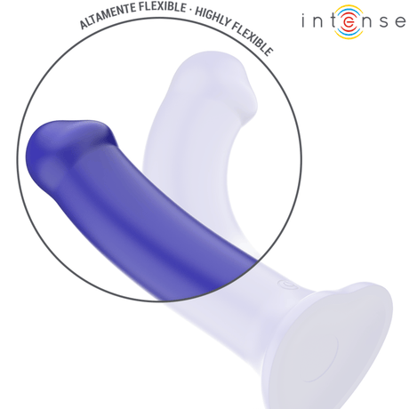 Vibrator Victoria mit Saugnapf 10 Vibrationen Dunkelblau Fernbedienung 19,5 x 3,9 cm