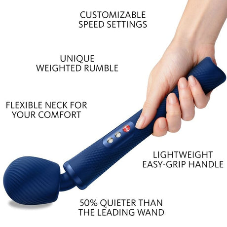 Vibrator Vim Silikon Wiederaufladbarer Vibrierender Gewichteter Rumble Wand
