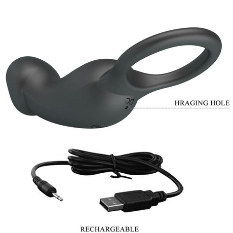 Vibrator Warren Black Analring &