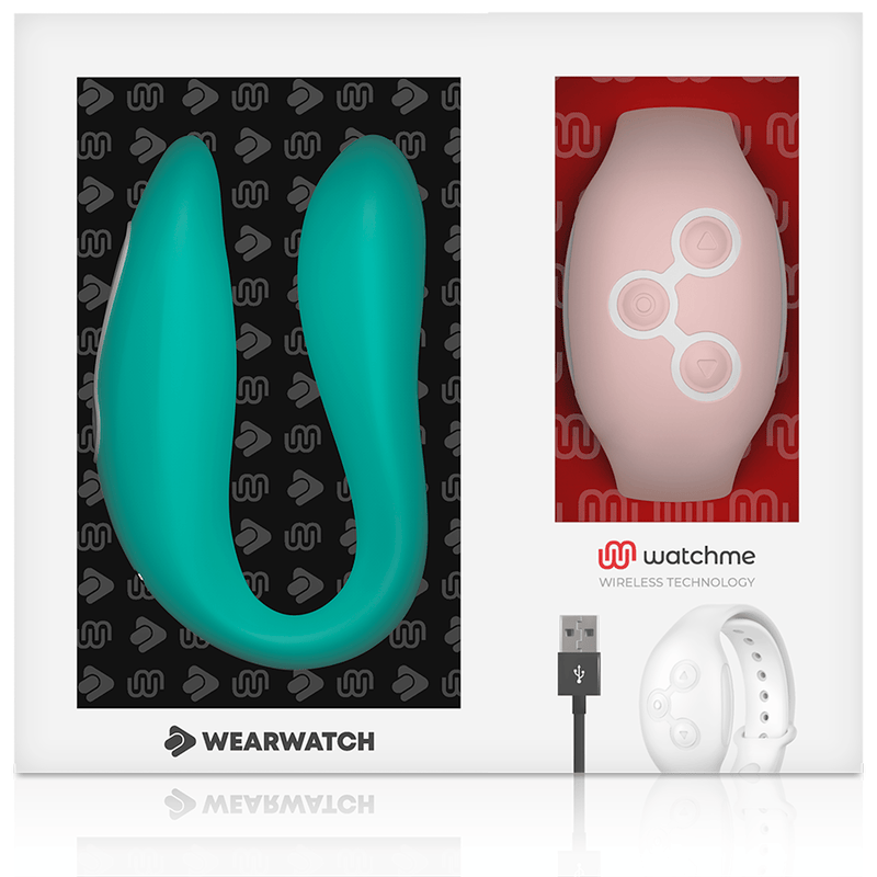 Vibrator Watchme Dual Aquamarin/Rosa – Ansicht 6