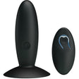 Analplug wiederaufladbar mit Vibration und Fernbedienung Schwarz