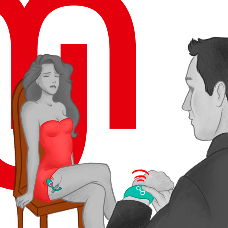 Vibrator Wireless-Technologie-Uhr Aquamarin – Ansicht 4