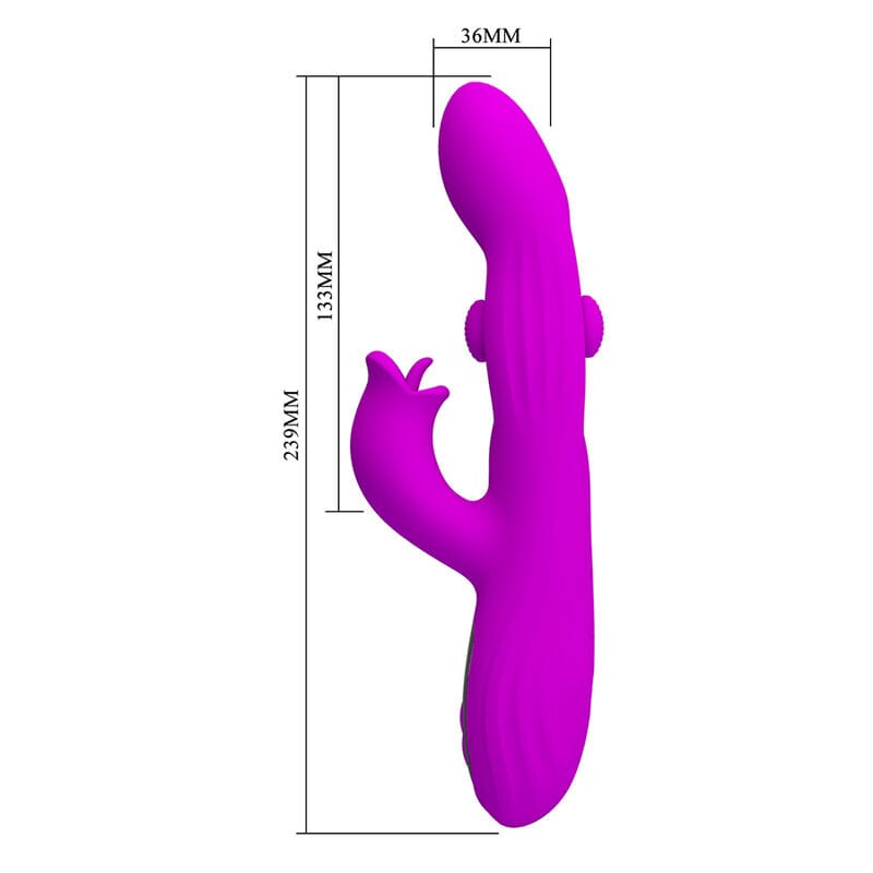 Vibrator Yalanda Rabbit oszillierend mit LED-Anzeige Lila – Ansicht 8