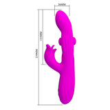 Vibrator Yalanda Rabbit oszillierend mit LED-Anzeige Lila – Ansicht 8