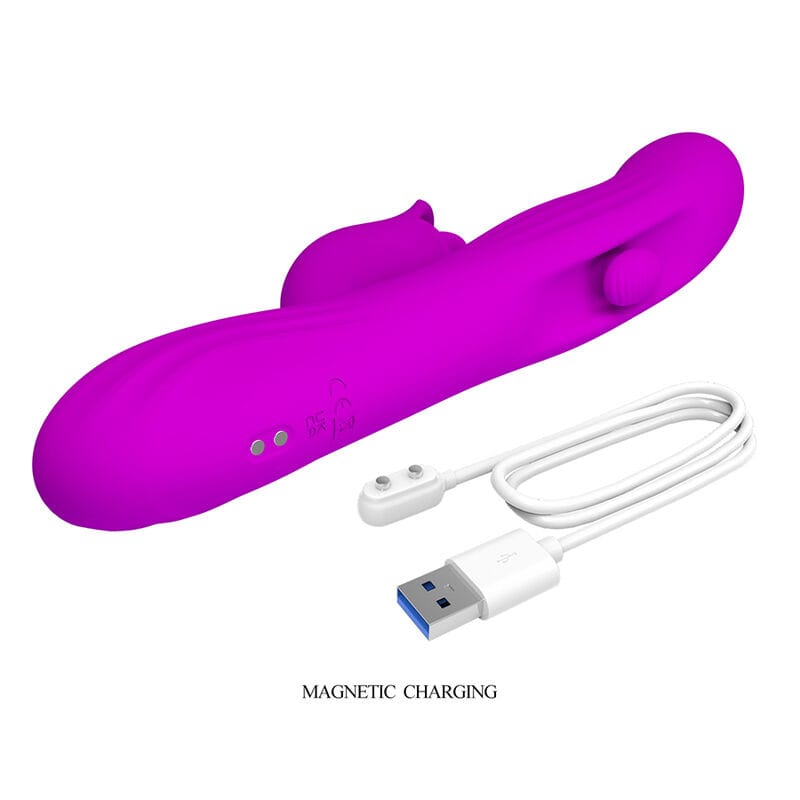 Vibrator Yalanda Rabbit oszillierend mit LED-Anzeige Lila – Ansicht 10