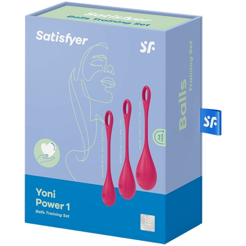 Vibrator Yoni Power 1 Trainingsset Rot – Ansicht 4