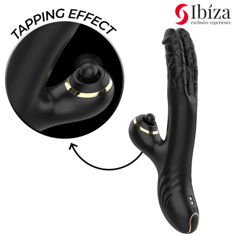 Vibrator Zwei Drachen Doppelvibrator Schwarz