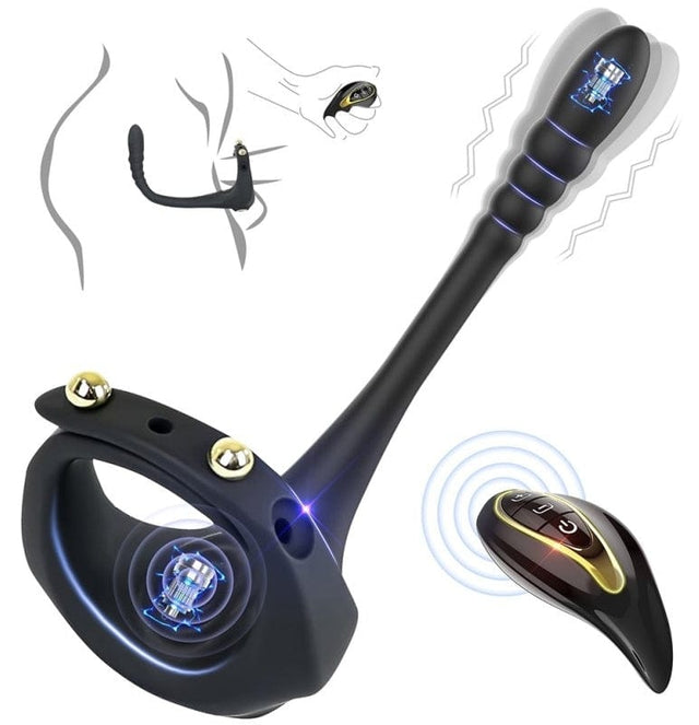 Vibrierender Ring mit Plug Lord 38mm